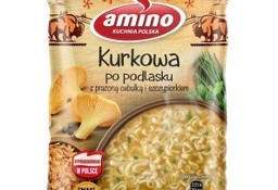 Zupa Amino kurkowa po podlasku z cebulką i szczypiorkiem 61g zupka chińska 
