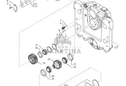 New Holland T6090 Wałek koła zębatego 87740760