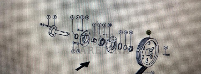 Koło pasowe Claas Mega 370-340-1