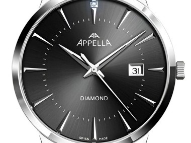 APPELLA Diamond L12003 Zegarek męski KLASYCZNY na pasku DIAMENT NOWY-1