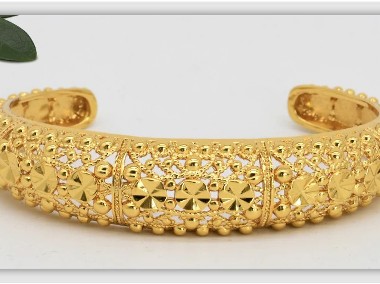 Nowa bransoletka arabska złoty kolor duża bangla bangle indyjska boho bransoleta-1