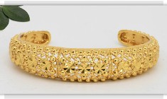 Nowa bransoletka arabska złoty kolor duża bangla bangle indyjska boho bransoleta