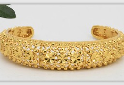 Nowa bransoletka arabska złoty kolor duża bangla bangle indyjska boho bransoleta