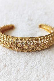 Nowa bransoletka arabska złoty kolor duża bangla bangle indyjska boho bransoleta-2