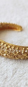 Nowa bransoletka arabska złoty kolor duża bangla bangle indyjska boho bransoleta-4