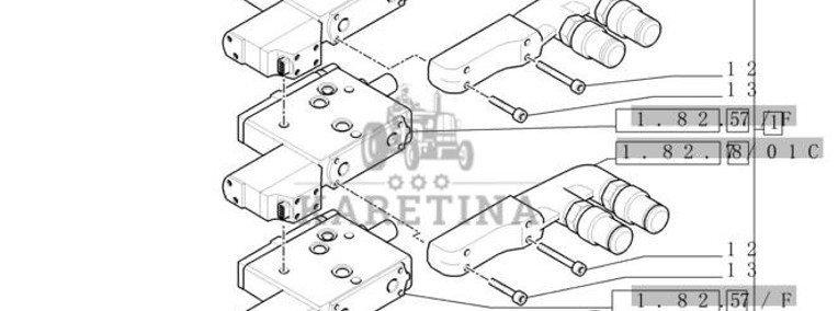 New Holland T6010 Zawór sterujący 87546172-1