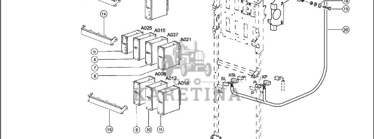 Claas Lexion 560 MODUŁ 0000151423 (Centrala elektryczna, moduły wtykowe)-1