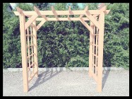 Pergola duża drewniana 180 cm x 210 cm x 100 cm