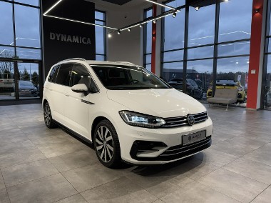 Volkswagen Touran III R-Line 1.8TSI 180KM DSG 2018 r., salon PL, 7-mio osobowy, 12 m-cy gw-1