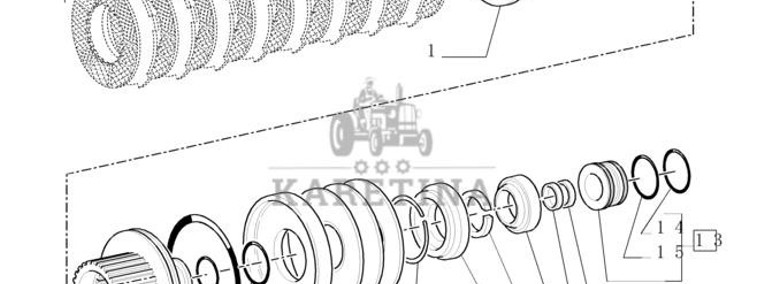New Holland T6010 T6090 T6070 Piasta 84162193-1