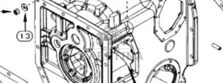 CASE MX180 MX200 MX220 MX240 Obudowa Skrzyni Biegów 304473A2-1