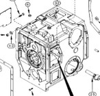 CASE MX180 MX200 MX220 MX240 Obudowa Skrzyni Biegów 304473A2