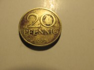 Moneta 20 pfennig DDR