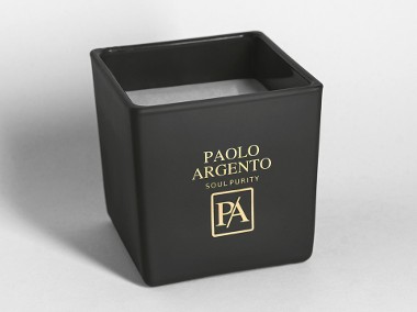 Świeca Sojowa Paolo Argento NERO Casual Cubo-1