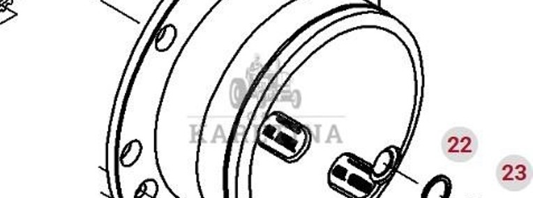 Fendt 414 415 512 513 712 712 S4 Kapelusz Jarzmo Przekładni Planetarnej F712301020250-1