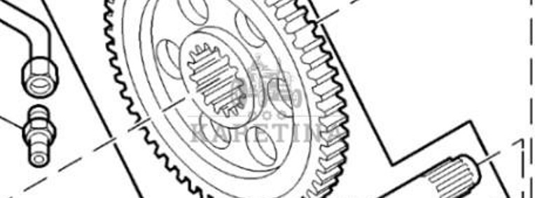 John Deere W540 Zestaw Przekładni Przedniego Napędu Koło Zębate CZĘŚCI DE31426-1