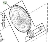 John Deere W540 Zestaw Przekładni Przedniego Napędu Koło Zębate CZĘŚCI DE31426