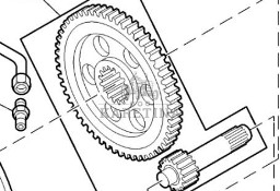 John Deere W540 Zestaw Przekładni Przedniego Napędu Koło Zębate CZĘŚCI DE31426