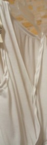 (36/S) Francuska, biała sukienka plażowa / NOWA-4