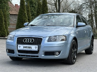 Audi A3 II (8P) Sportback 2008r Bezwypadkowy 1.9 TDI BLS 105 KM Hak Zarejestrowany-1