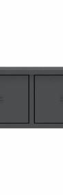 vidaXL Półka ścienna z szufladami, szara, 60x26x18,5 cm, płyta wiórowa800587-3