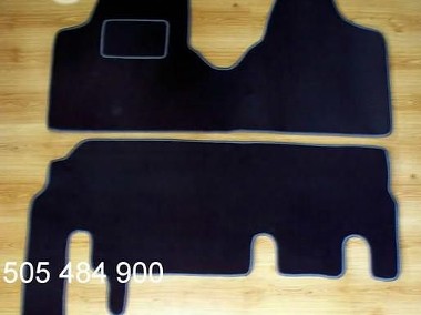 Citroen Jumpy II Osobowy od 2007 r 1 drzwi boczne na 2 rzędy najwyższej jakości dywaniki samochodowe z grubego weluru z gumą od spodu, dedykowane Citroen Jumpy-1