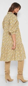 Nowa sukienka Orsay 36 S bawełniana w kwiaty wzór floral midi długa prerie wieś-3