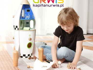 Drewniany domek dla dzieci Rakieta Classic World + Figurki-1