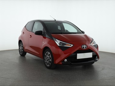 Toyota Aygo , Salon Polska, Serwis ASO, VAT 23%, Skóra, Klima, Tempomat-1