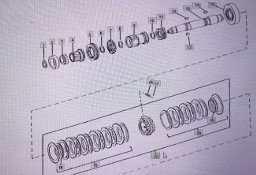 John Deere RE238219/synchronizator komplet/John Deere 4555/4755/4955/ Nr części RE238219