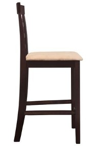 vidaXL Krzesła barowe, 2 szt., brązowe, tkanina-3
