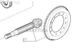 New Holland T7000 T7030 Atak Tylnego Mostu Wałek Atakujący Koło Talerzowe CZĘŚCI 5185925 92131589