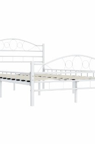 vidaXL Rama łóżka, biała, metalowa, 120 x 200 cm 285302-2