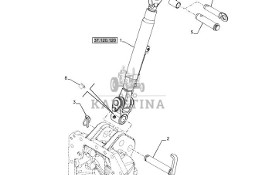 New Holland T6090 T6070 Cięgło górne 87707450