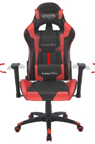 vidaXL Rozkładane krzesło biurowe, sportowe, sztuczna skóra, czerwone20172-2