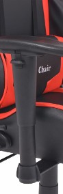 vidaXL Rozkładane krzesło biurowe, sportowe, sztuczna skóra, czerwone20172-4
