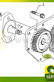 Koło zębate napędu pompy hydraulicznej BIMA5363 Renault Ceres320,-3