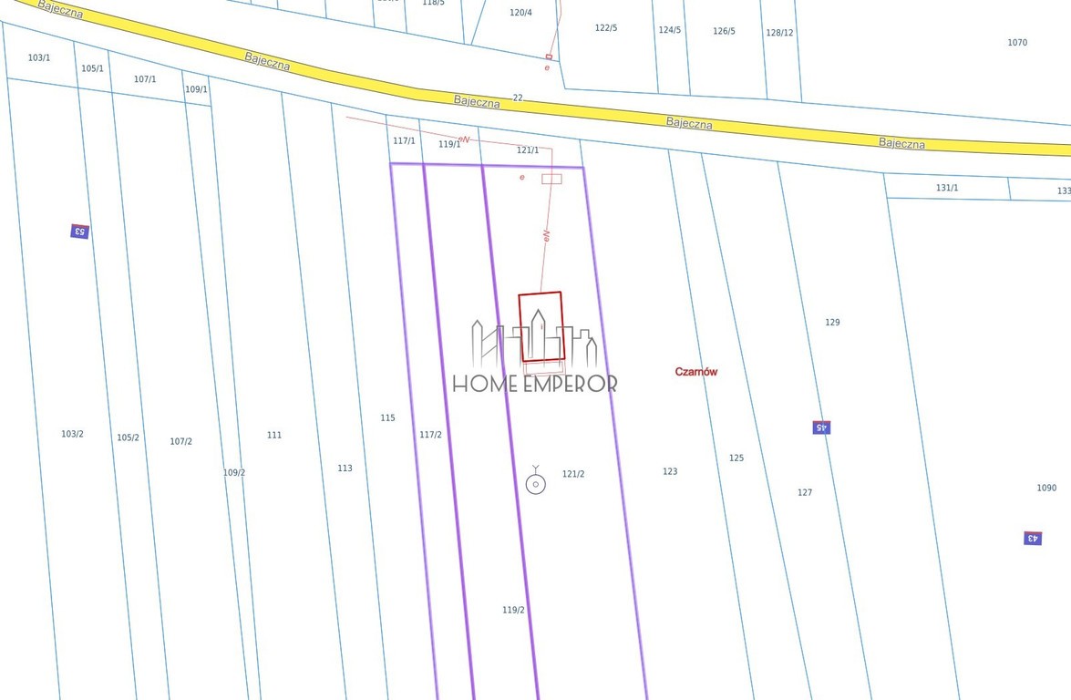 Działka na sprzedaż, 657 m², Dąbrówka Czarnów - Widok 3