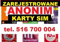 ZAREJESTROWANE KARTY SIM startery ZDALNA REJESTRACJA prepaid aktywne polskie SIM