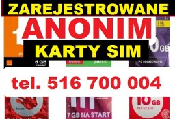 ZAREJESTROWANE KARTY SIM startery ZDALNA REJESTRACJA prepaid aktywne polskie SIM