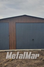 Garaż z drzwiami oraz bramą drewnopodobny Solidny Profil-2