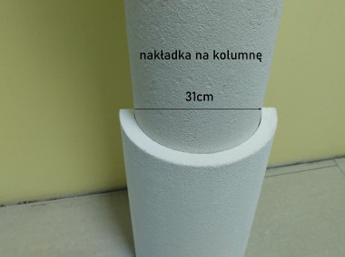 styropianowa nakładka na kolumnę, pokrywana o średnicy wewnętrznej 31cm, 1m-1