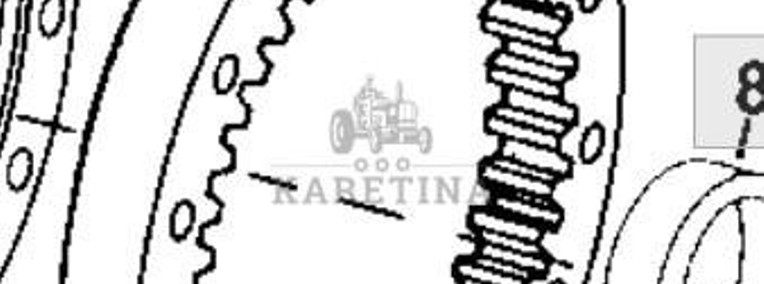 John Deere 8110 8210 8310 8410 Koło Koronowe Wieniec CZĘŚCI R157061-1