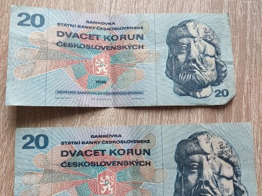 Banknoty 20 Koron Czechosłowackich Dvacet Korun-1