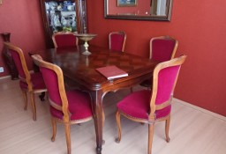 Stół drewniany w stylu ludwik rozkładany