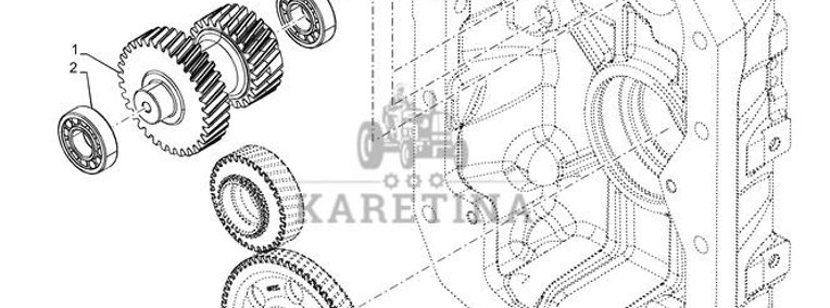 New Holland T6070 Koło zębate 33t 84192947-1