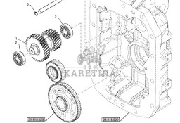 New Holland T6070 Koło zębate 33t 84192947