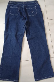 Spodnie damskie jeansowe r. 44  z elastanem,  w pasie 86cm.-2