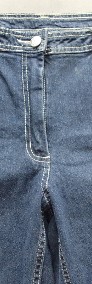 Spodnie damskie jeansowe r. 44  z elastanem,  w pasie 86cm.-3