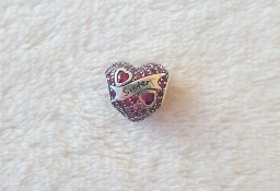 Koralik serce bead charms srebro 925 do bransoletki modułowej siostra sister
